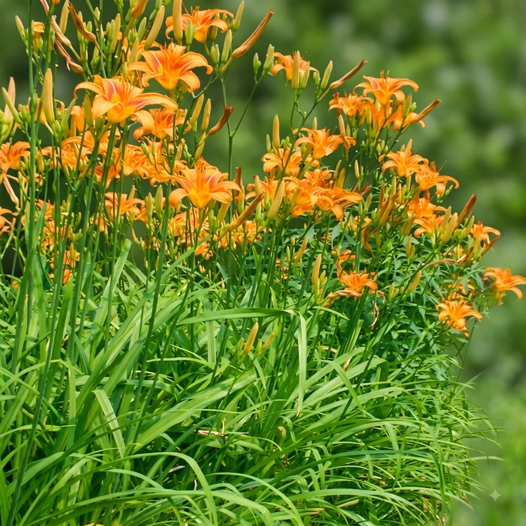 Orange day lily
